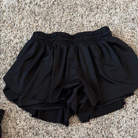 art class Kids Black Flowing Shorts - Picture 1 of 3